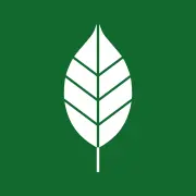 Ett blad - symbol för trädgårdsavfall